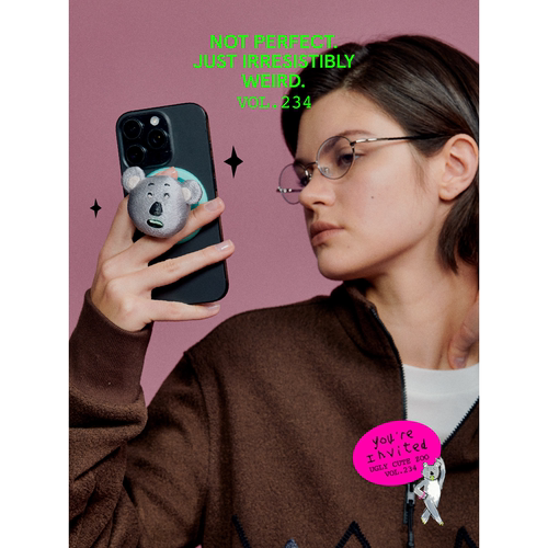 二川井UglyCuteZoo舌头可晃动可爱磁吸/3m手机支架冰箱贴