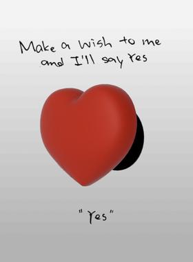 二川井3RDHAND正品爱心环保软胶手机气囊支架3M粘贴&磁吸