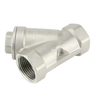 不锈钢丝扣Y型过滤器GL11W 304/316内螺纹过滤阀门DN15 20 40 80
