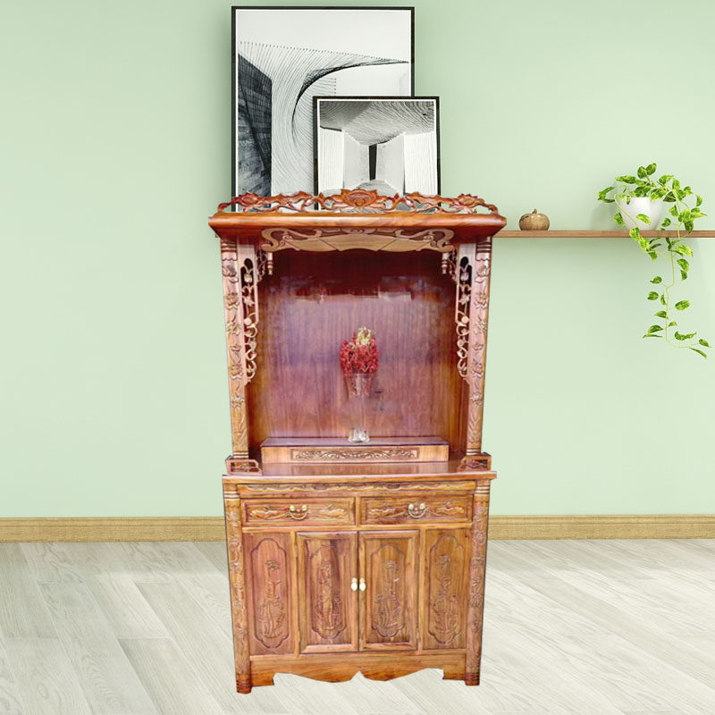 家用菩萨供奉台佛柜财神爷柜子神龛神台柜佛龛新中式立柜供桌佛台