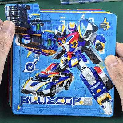 炫卡斗士拼图平面儿童益智纸质3到6岁幼儿宝宝男孩玩具早教礼物