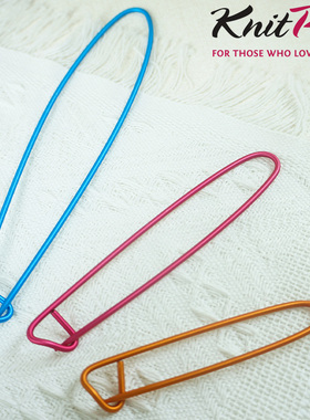 印度进口Knitpro金属防解别针毛衣编织工具编织用彩色防脱别针