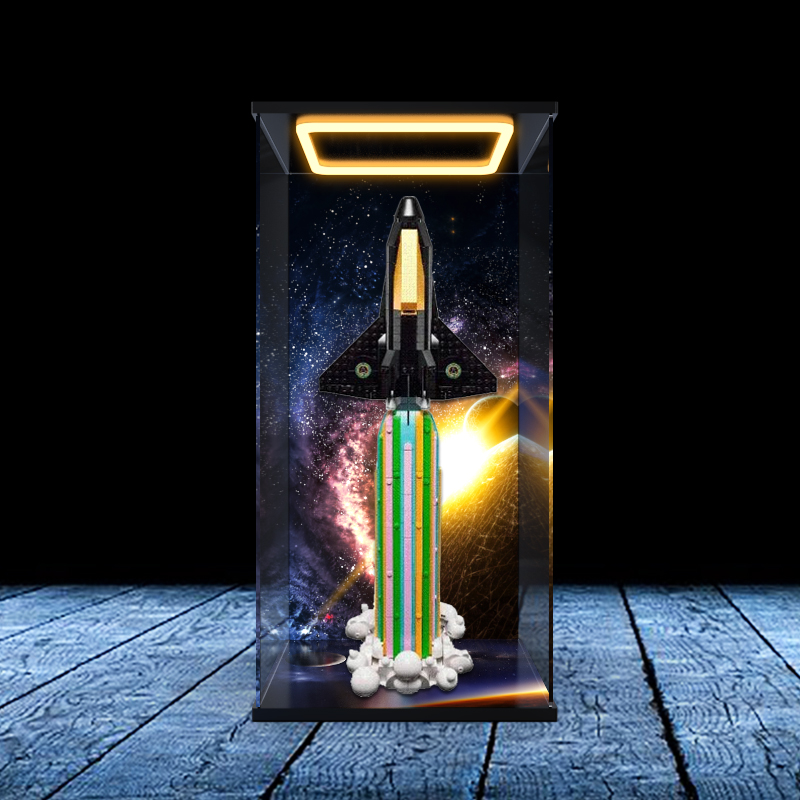 适用乐高 ICONS系列 10391 跨月狂欢拼装积木亚克力回型灯展示盒