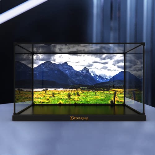 适用乐高指环王10316 幽谷瑞文戴尔城堡模型亚克力收纳展示盒