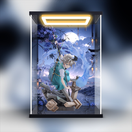 回灯展示盒适用东方Project 魂魄妖梦 半分虚幻的庭师 手办防尘罩