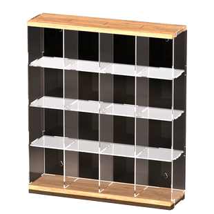 盲盒收纳展示架泡泡玛特le高手办展示盒亚克力透明陈列柜壁挂展示