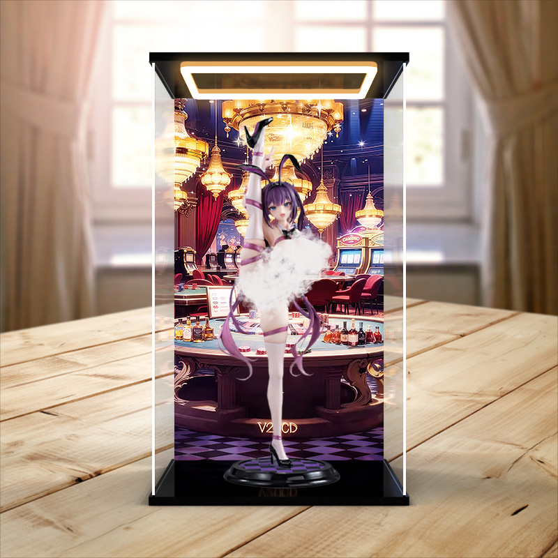 适用大漫匠AniMester Shiny系列甜心小兔 尤娜酱手办亚克力展示盒