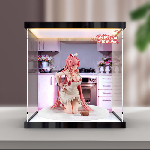 川帝适用 大漫匠AniMester 白兔rosu 围裙模型灯箱亚克力展示盒