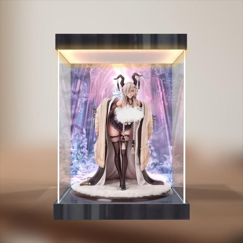 灯箱款展示盒适用GSC GSAS 碧蓝航线 鳂 尾张 1/7 手办模型防尘罩