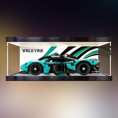 适用高达42208阿斯顿马丁Valkyrie赛车模型防尘罩灯箱彩绘展示盒