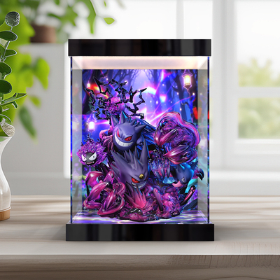 灯箱展示盒适用幻想屋耿鬼家族进化耿鬼神奇宝贝宝可梦小精灵手办