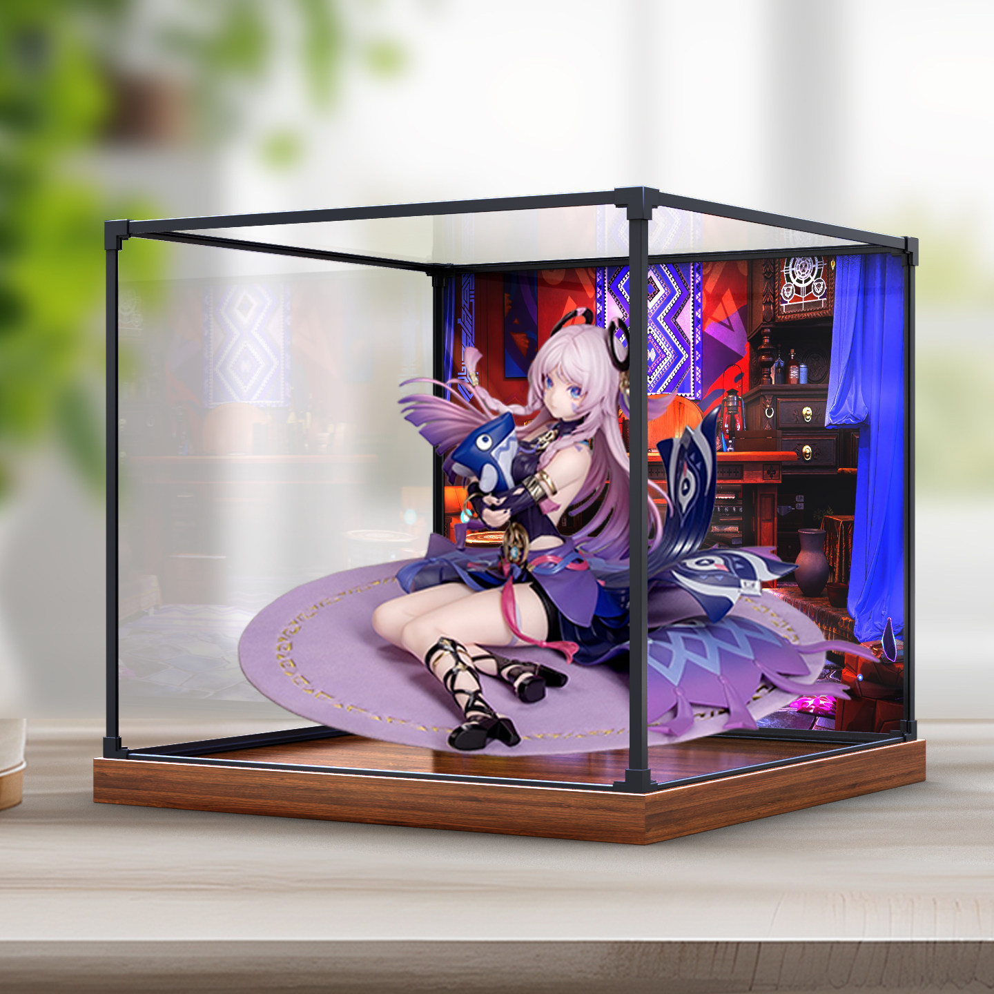 合金框亚克力展示盒适用Myethos 原神 茜特菈莉·白星黑曜 手办