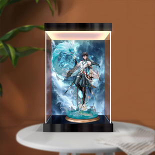 适用绷坏星穷铁道丹恒·饮月模型手办亚克力灯光透明展示盒防尘