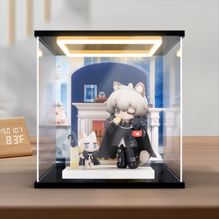 川帝适用APEX 来份甜点系列 明日方舟 银灰 手办亚克力灯光展示盒