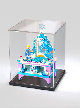 川帝亚克力展示盒适用乐高41168艾莎珠宝盒 冰雪奇缘 防尘收纳盒
