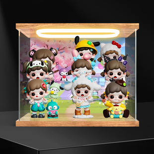 适用Zoraa三丽鸥联名漫游美好时光系列盲盒防尘罩回灯高清展示盒