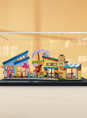 亚克力展示盒适用le高42620 斜顶树屋拼装积木收纳盒手办防尘盒