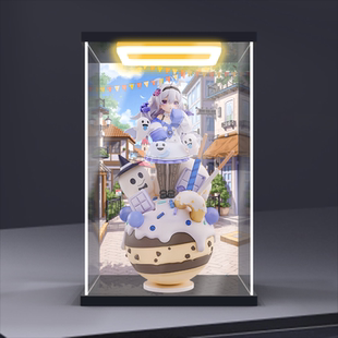 川帝适用RIBOSE 核糖 甜点星球 水星的魔女 影法师手办回灯展示盒