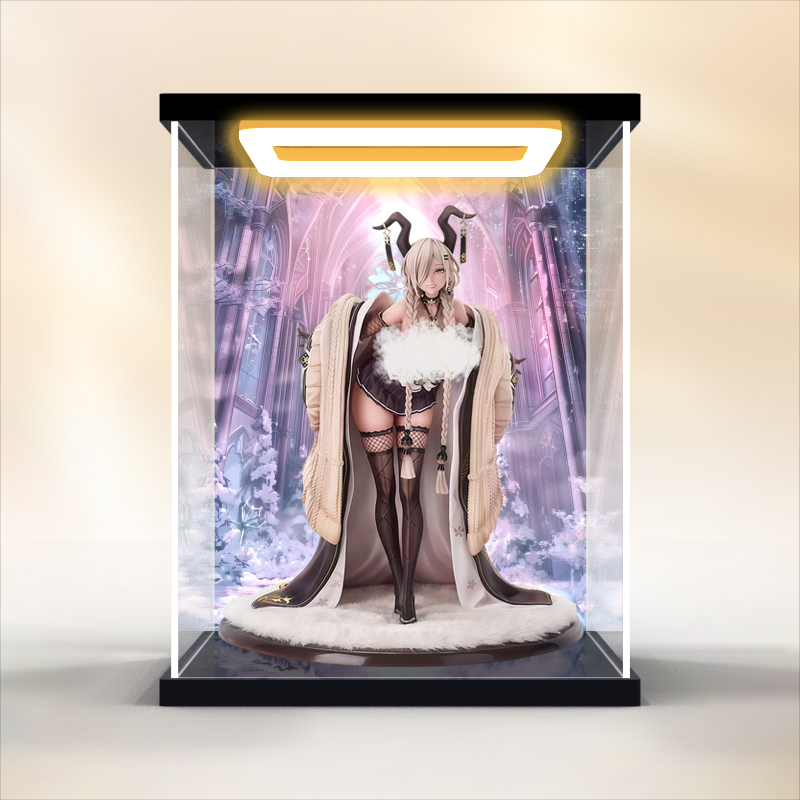 回灯亚克力展示盒适用GSC GSAS 碧蓝航线 鳂 尾张 1/7 手办模型