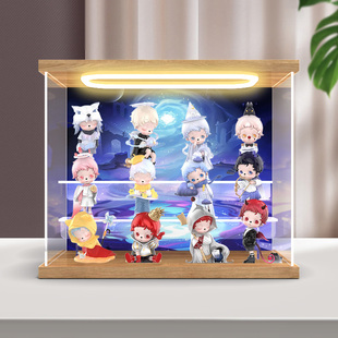 亚克力展示盒适用泡泡玛特inosoul遗忘之地系列手办盲盒防尘罩