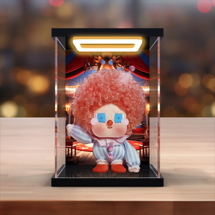 适用于泡泡玛特 Crybaby why so serious 搪胶毛绒 潮玩展示盒