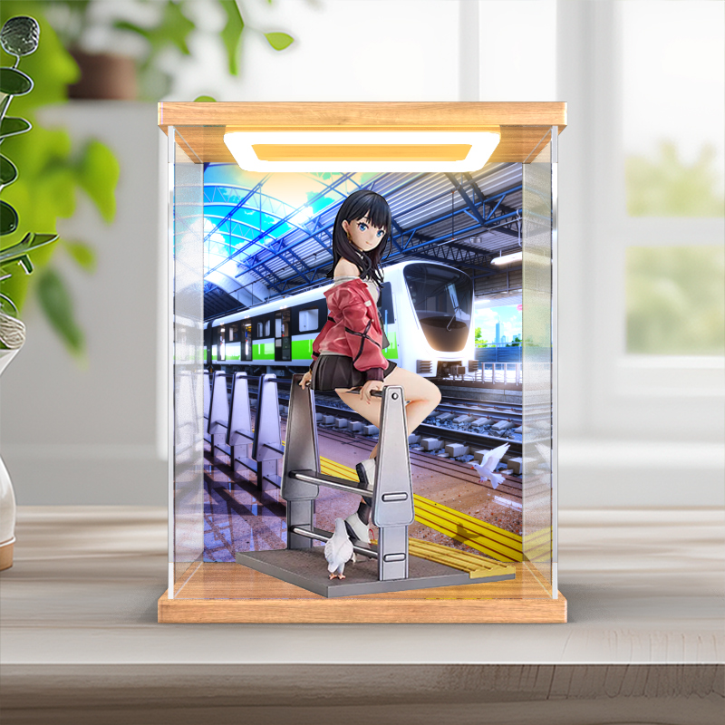 灯光亚克力展示盒适用GSAS古立特碧蓝航线宝多六花晴空车站手办