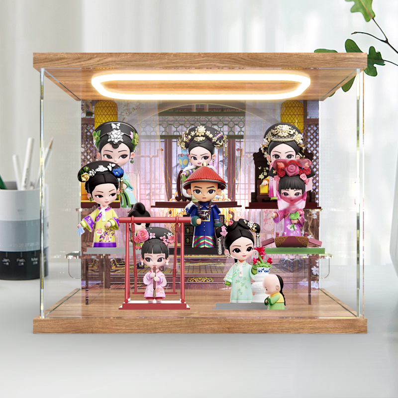 适用《甄嬛传》官方系列手办第三代盲盒手办周边灯光高透明展示盒