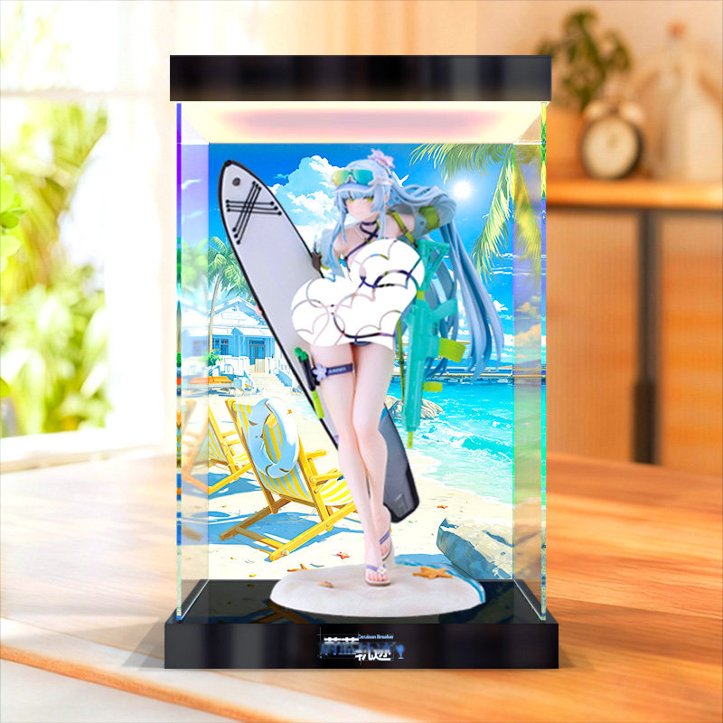 川帝适用大漫匠 Animester 少女前线2 追放 可露凯手办灯箱展示盒图片