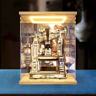 适用rokr若客印画工坊diy手工印刷机灯光收纳防尘罩亚克力展示盒