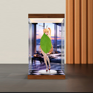 适用BearPanda 小百合14兔女郎真丝袜温感漆追视眼透明防尘展示盒