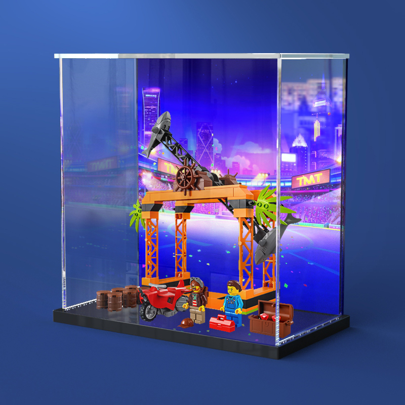 乐高60342鲨鱼攻击特技展示盒