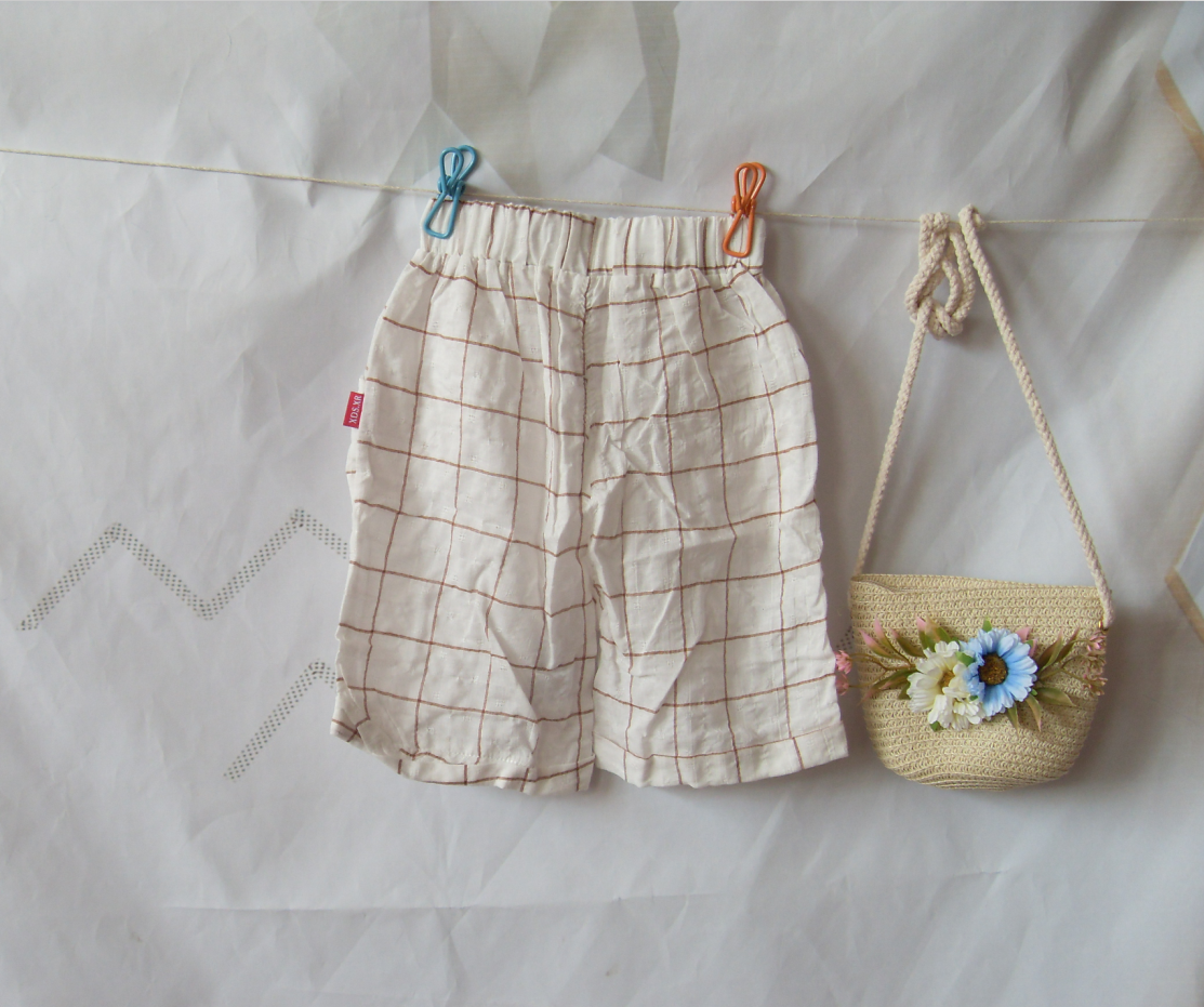 小袋鼠希瑞棉麻短裤男女童