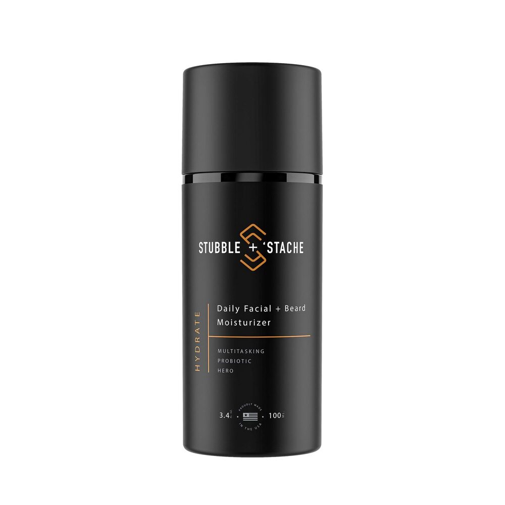 stubble + 'stache-Hydrate益生菌保湿滋润男士面部胡须面霜100ml