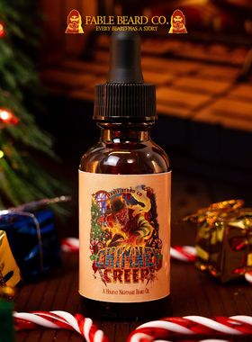 Fable beard co-Chimney Creep圣诞树拐杖糖余烬的温暖萦绕胡须油