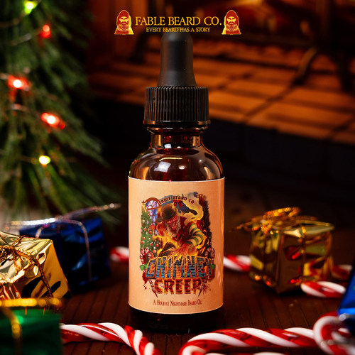 Fable beard co-Chimney Creep圣诞树拐杖糖余烬的温暖萦绕胡须油