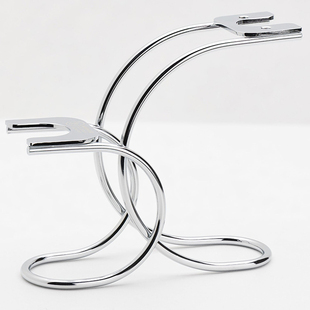 Merkur-默克德国镀铬立式弧形传统双刃安全剃须刀刷支架