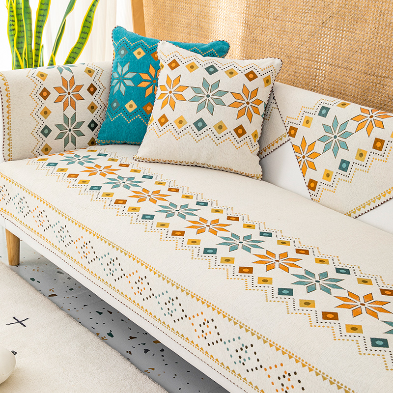 雪尼尔沙发垫四季通用防滑北欧客厅简约沙发套罩波西米亚风盖布巾,居家布艺,沙发垫,淘宝优惠券,粉丝福利购,淘宝优惠卷