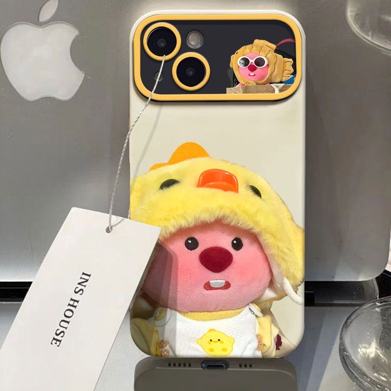 小鸡帽子LOOPY海狸适用iPhone15Promax苹果14手机壳韩风ins可爱卡通13promax情侣12男女11软硅胶14pro大视窗