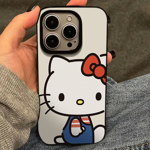 少女心可愛Kitty貓簡約適用iPhone14 xr套創(chuàng)意 13蘋果14pro小眾12日韓11防摔軟殼xs 15promax手機(jī)殼小紅書同款