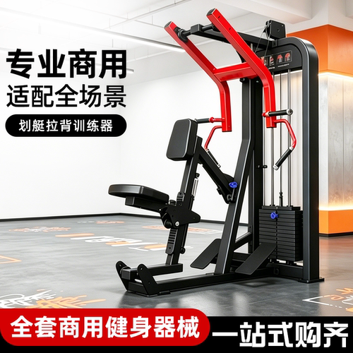 健身房商用划艇拉背训练器
