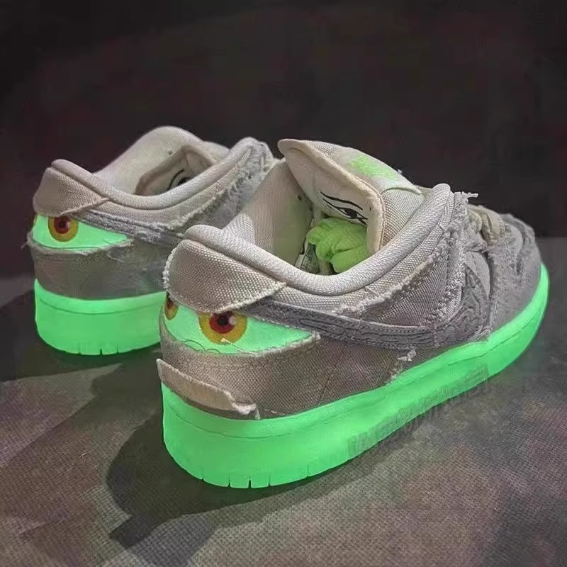 木乃伊aj男鞋低帮dunk泡泡糖鞋子三太子敖丙中大童儿童夜光板鞋