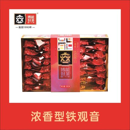 博能好茶 优选福建安溪原产地浓香型烘培款铁观音盒装250克