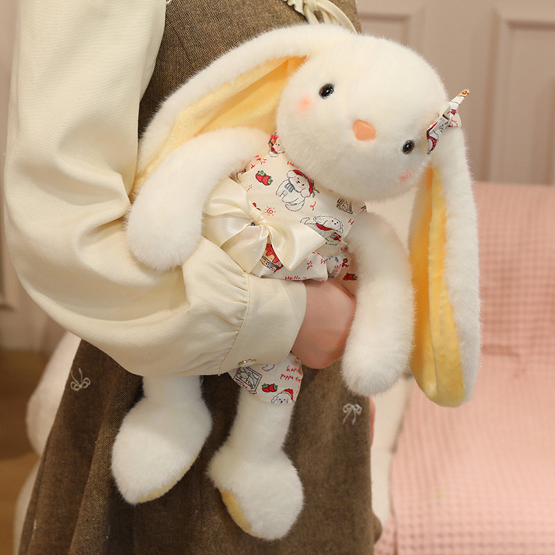 可爱垂耳兔子公仔布娃娃女生男生送女友闺蜜生日礼物的新年高级感