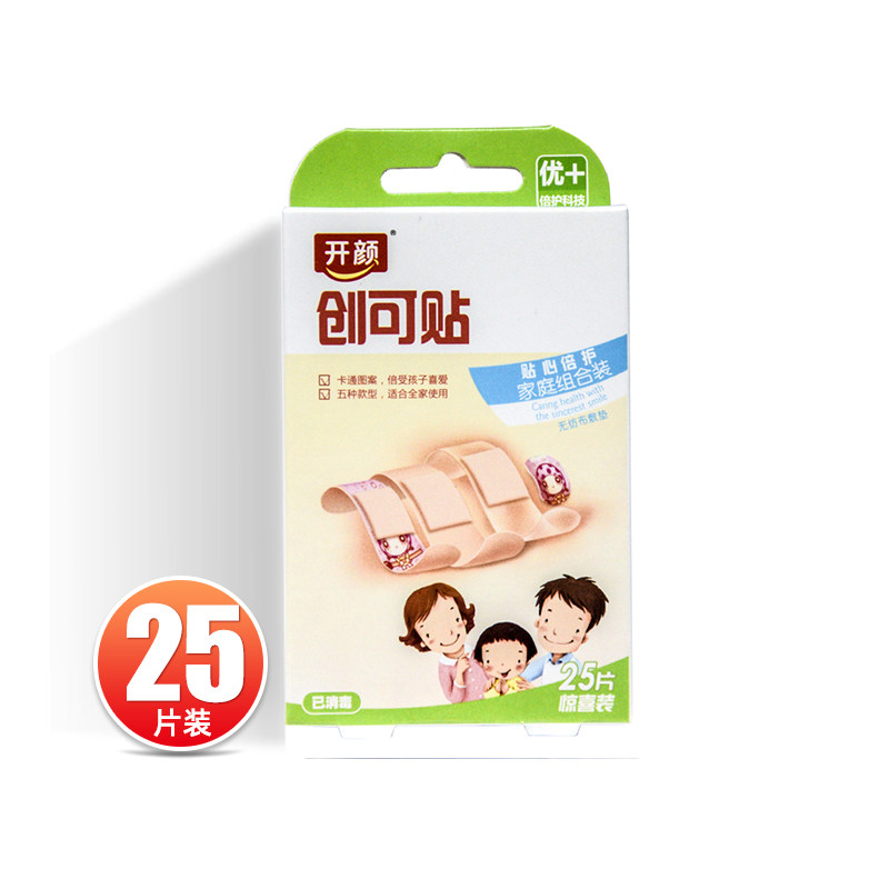 开颜 贴心倍护家庭组合装创可贴25片 dc