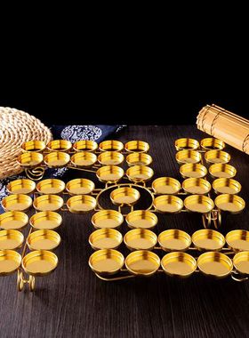 万字双排49盏莲花荷花酥油灯灯座灯架佛灯供灯家用蜡烛烛台供摆件