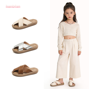 儿童夏季户外拖鞋2026新款男女童洋气韩版室内凉拖女孩包头沙滩鞋