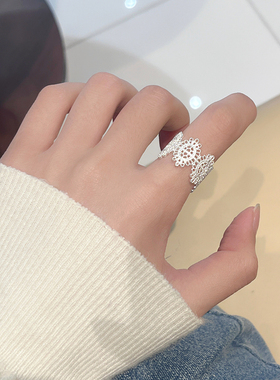 高级感温柔风~蕾丝戒指