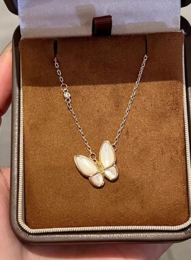 网红爆款蝴蝶项链女轻奢小众