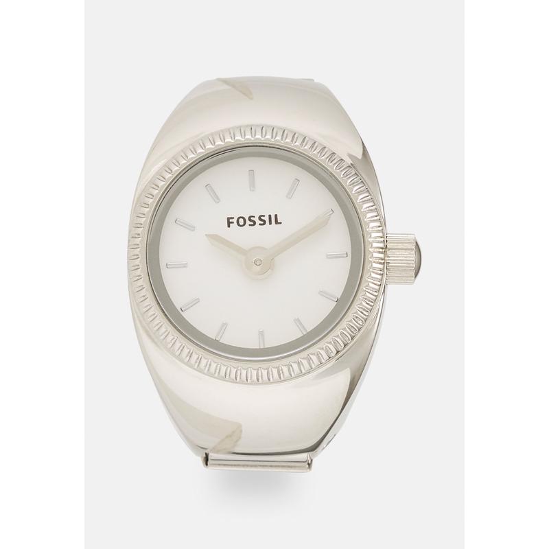 Fossil/化石女式瑞士腕表银色表盘不锈钢表带轻奢简约防水ATM