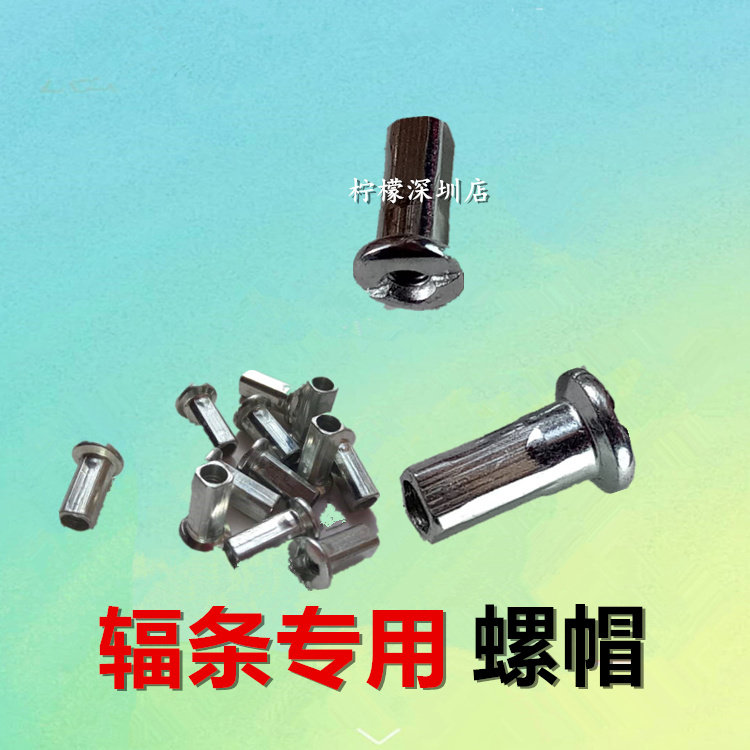 电动车自行车钢丝车条螺帽单车折叠车公路车山地车辐条帽新品